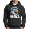 Merica Eagle Mullet Sunglasses Usa American Flag 4Th Of July Hoodie