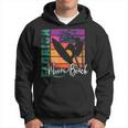 Miami Beach Florida Retro Surfingacation Souvenir Felpa con cappuccio
