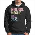 Migliore Moglie Dal 2023 Anno 1 Anniversario Matrimonio Felpa con cappuccio
