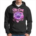 Moo Deng Airbrush Moo-Deng Maiale Rimbalzante Divertenteirale Felpa con cappuccio