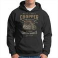 Motorcycle West Coast Chopper Garageintage Graphic Felpa con cappuccio
