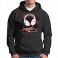 Music Sound Headphones For Dj Musician Felpa con cappuccio