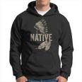 Nativi Americani Indiani Simboli Cherokeeintage Cool America Con Collo A Felpa con cappuccio