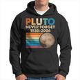 Nunca Olvides A Plutón Estilo Retro Espacio Divertido Sudadera