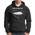 How Planes Fly Aerospace Engineer Engineering Felpa con cappuccio