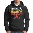 Powerlifting Squat Panchina Deadlift Per Sollevamento Pesi Felpa con cappuccio