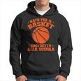 Ragazzo Nato Per Il Basket Costretto Alla Scuola Basketball Felpa con cappuccio
