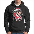 Rauhaardackel Dog Christmas Kapuzenpullover