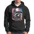 Redneck Raccoon Mullet White Trash Party Attire 4Th July Hoodie