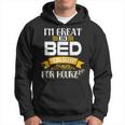 Regalo Divertente Con Scritta In Inglese I'm Great In Bed Per Amanti Dei Pisolini Felpa con cappuccio