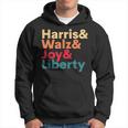 Retro Harris Walz Waltz 2024 Harris Walz Joy Liberty Hoodie