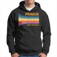Retrointage 70S Praga Repubblica Ceca Felpa con cappuccio