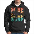 Retrointage Surfing For Surfer And Wave Rider Kapuzenpullover