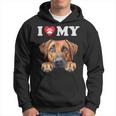 Rhodesian Ridgeback I Heart My Dog Divertente Amante Dei Cani Felpa con cappuccio