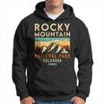 Rocky Mountain Est 1915 Colorado Vintage Retro National Park Hoodie