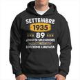 Settembre 1935 89 Anni Compleanno Uomo Donna 1935 Felpa con cappuccio