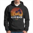 Sunset Florida Miami Beach Camicia Palme Felpa con cappuccio