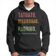Tatuato Bellisimo Padrino Regalo Festa Del Papà Felpa con cappuccio