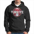 Turkey National Flag Turk Bayragi Turkiye Football Felpa con cappuccio