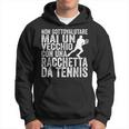 Unecchio Con Una Racchetta Da Tennis Divertente Tennista Felpa con cappuccio