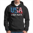 United States Flag Shot Put Usa Team Sport Shot Put Hoodie