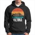 Vienna Austria Retrointage Sunset Skylineienna Kapuzenpullover