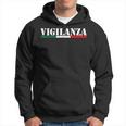 Vigilanza Security Guardia Sicurezza Scritta Sul Fronte Felpa con cappuccio