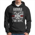 Vigili Del Fuoco Delle Hawaiiigili Del Fuoco Sottile Linea Rossa Felpa con cappuccio