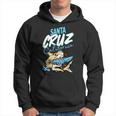 Vintage Santa Cruz California Grande Squalo Bianco Felpa con cappuccio