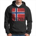 Vintageichingo Regalo Norvegese Bandiera Della Norvegia Felpa con cappuccio