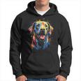 Watercolour Colourful Labrador Labbi Kapuzenpullover