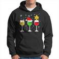 Weihnachten Prosecco Wein Lustiges Sekt Weinglas Geschenk Kapuzenpullover