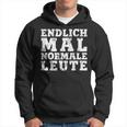 Withintage Print Endlich Mal Normale Leute Kapuzenpullover