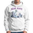 Axolotl Reading A Book Read Alotl Books Axolotl Book Hoodie