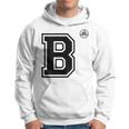B Lettera In Stile College Cool Felpa con cappuccio