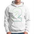 Bambino Calcio 2 ° Compleanno Due 2 Anni Ragazzo Regalo 2 Anni Felpa con cappuccio
