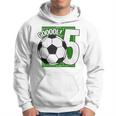 Bambino Gooool 5° Compleanno 5 Anni Di Calcio Felpa con cappuccio