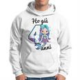 Bambino Ho 4 Anni Quarto Compleanno Sirena Bambina Felpa con cappuccio