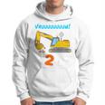 BambinoBimbo 2 Anni Escavatore Regalo Compleanno 24 Mesi Felpa con cappuccio