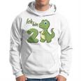 Children's Dino 2Nd Birthday 'Ich Bin Schon 2 Jahre Alt' Kapuzenpullover