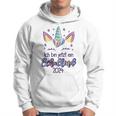 Children's Hurra Ich Bin Jetzt Ein Schulkind 2024 Unicorn First Day At School Kapuzenpullover