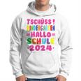 Children's Tschüss Kindergarten Hello School 2024 1St Class Kapuzenpullover