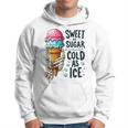 Coni Gelato Scheletro Dolce Fresco Summertime Graphic Felpa con cappuccio