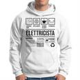 Divertente Maestro Umoristica Elettricista Felpa con cappuccio