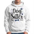 Dog Sitter Cane Seduto Cani Cucciolo Lavoro Felpa con cappuccio
