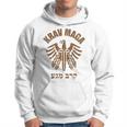 Emblema Krav Maga Con Aquila E Scrittura Ebraica Militare Felpa con cappuccio