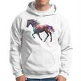 Equitazione Arte Stampa Animale Cavallo Motivo Cavallo Felpa con cappuccio