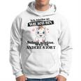 Ich Bleibe Wie Ich Bin Selbstbewus German Langu Gray Kapuzenpullover