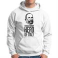 Giuseppe Garibaldi Eroe Italiano Felpa con cappuccio