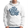 My Grass Is Blueintage Bluegrass Hand Lettering Retro Kapuzenpullover